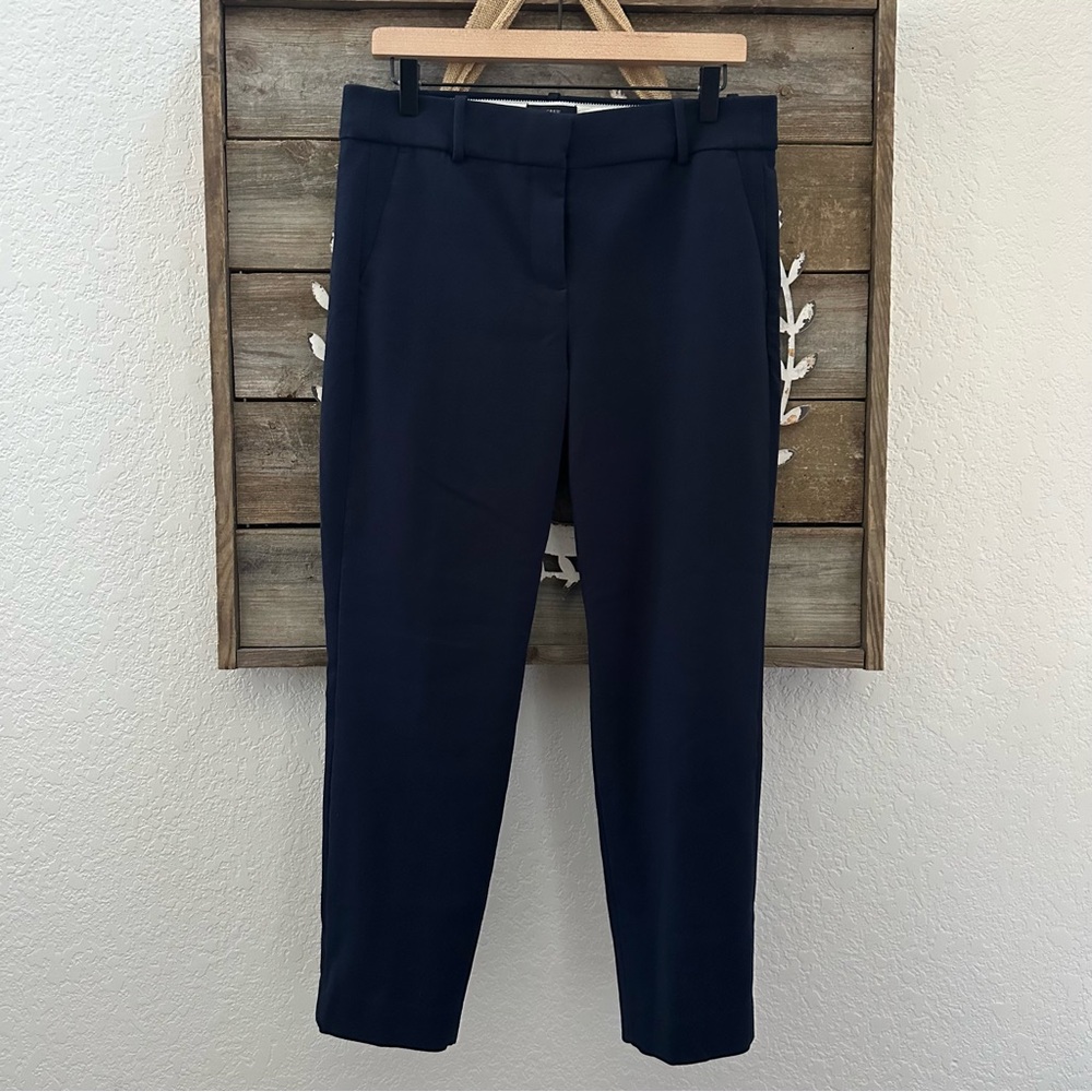 J. Crew Navy Cameron Crop Trousers ladies size 10